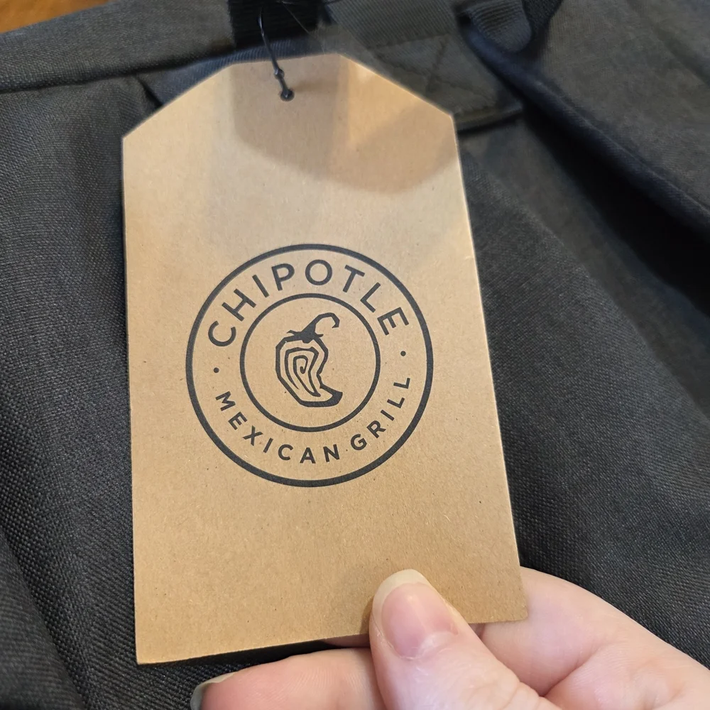 Authentic Chipotle Black Canvas Backpack Brand New With Tags
